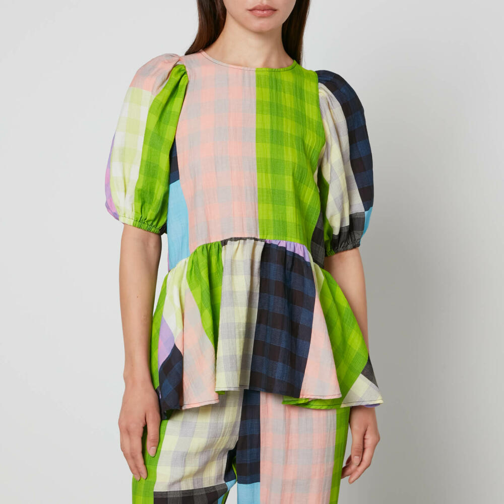 Stine Goya Liw Checked Jacquard Blouse Cover