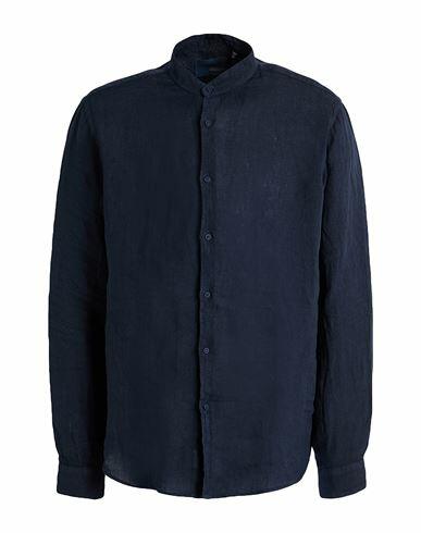 Costumein Man Shirt Midnight blue Linen Cover