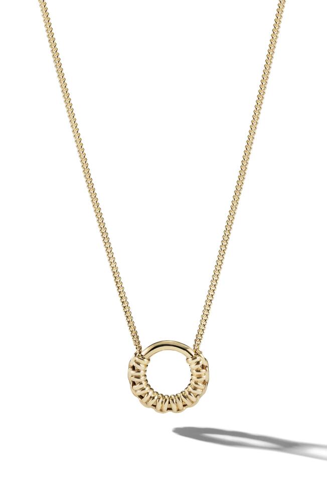 Cast The Mini Knot Loop Pendant Necklace in Gold Cover