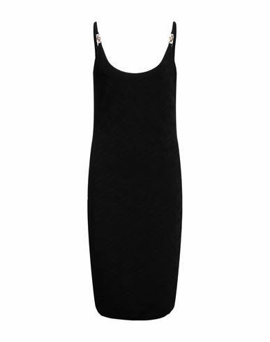 Versace Woman Midi dress Black Viscose, Polyamide, Elastane Cover