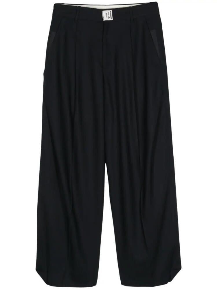 Ader Error pleat-detail wool trousers - Blue Cover