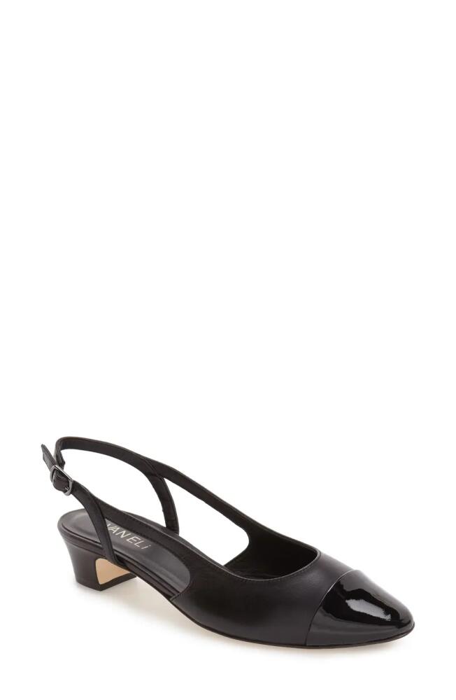 VANELi 'Aliz' Slingback Pump in Black Leather Cover