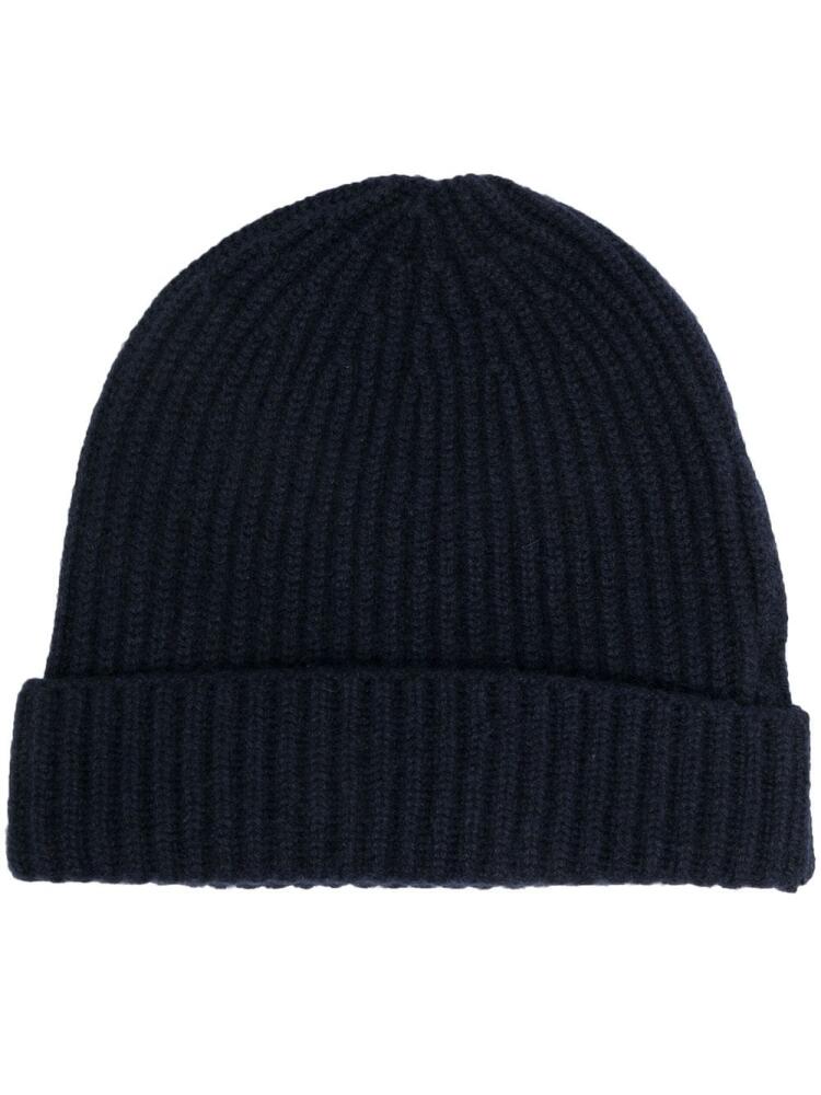 Boglioli chunky ribbed-knit beanie - Blue Cover