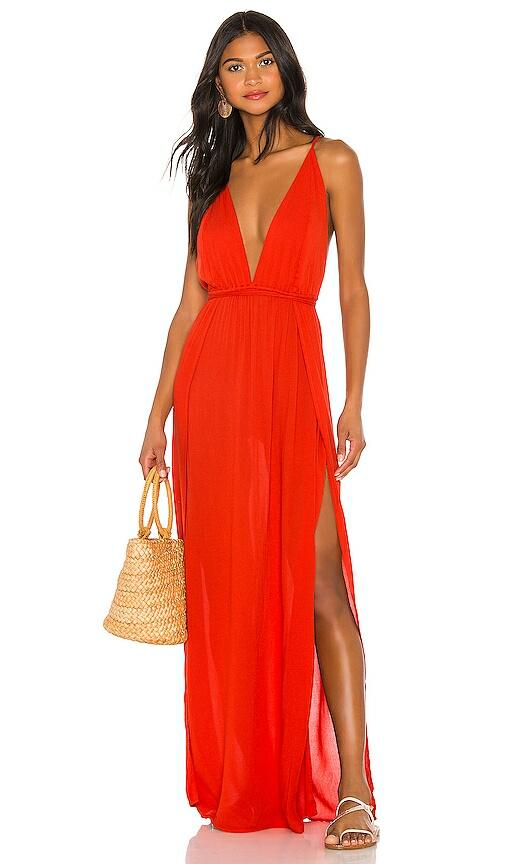 Indah River Maxi Dress in Red Cover