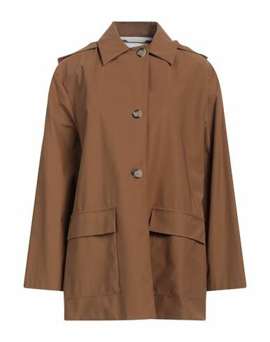 Harris Wharf London Woman Overcoat & Trench Coat Camel Polyester Cover