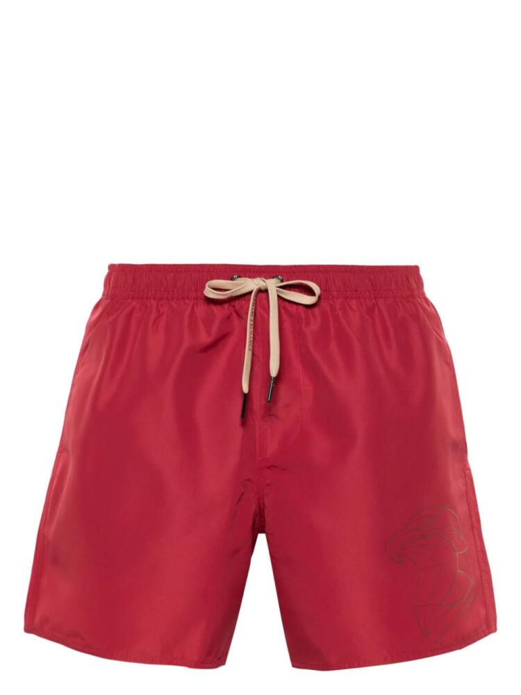 Armani Exchange eagle-print swim short - Red Cover