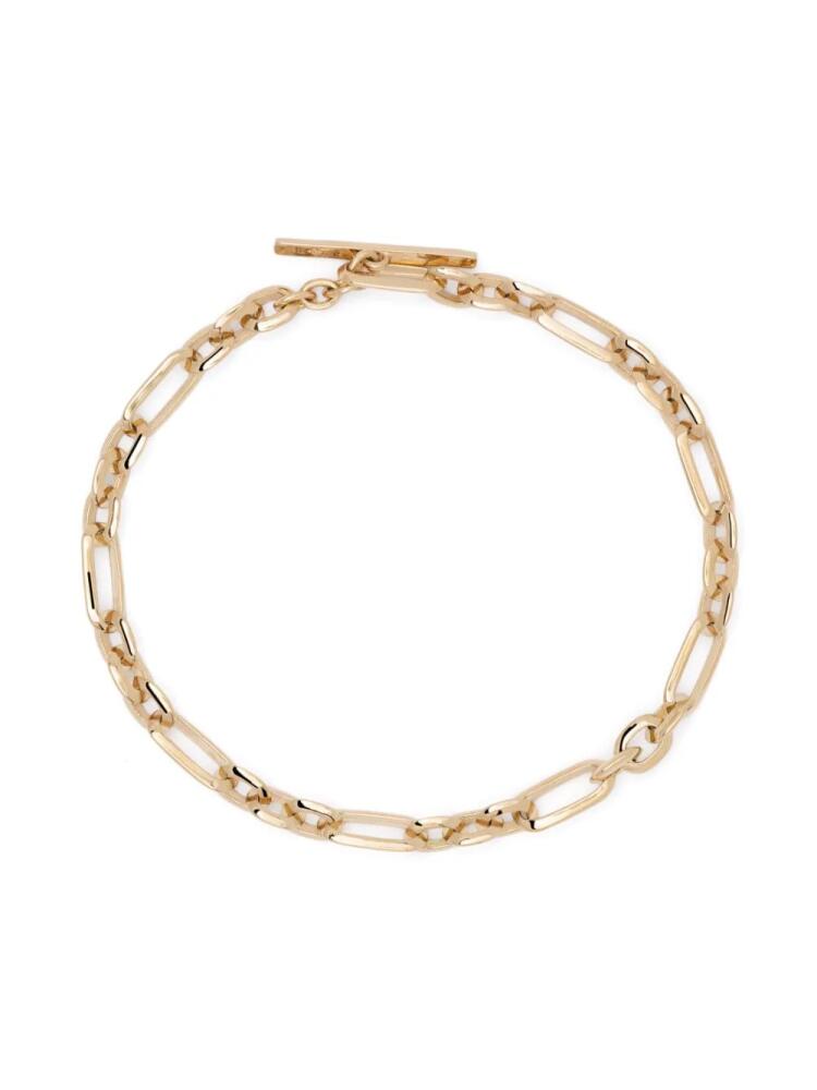 Lizzie Mandler Fine Jewelry 18kt yellow gold figaro-link chain bracelet Cover