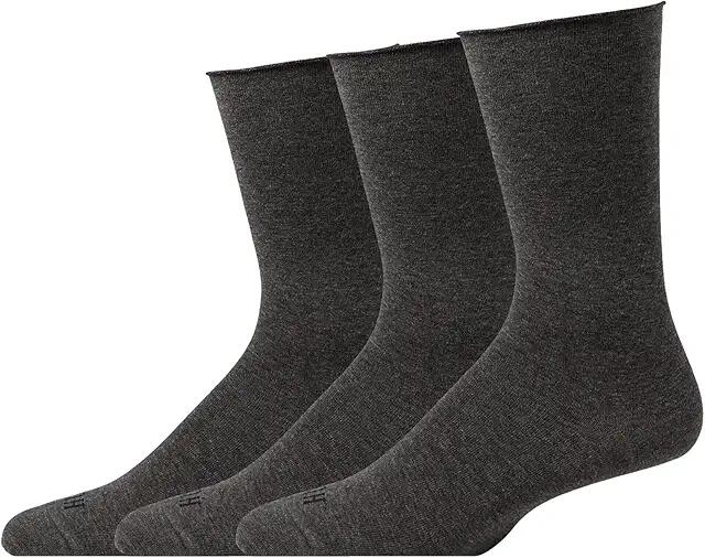 HUE Jean Socks 3-Pack (Graphite Heather) Women's Crew Cut Socks Shoes Cover