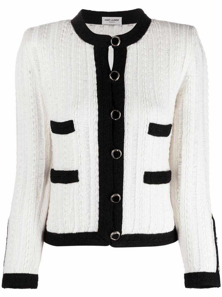 Saint Laurent wool cardigan - Neutrals Cover