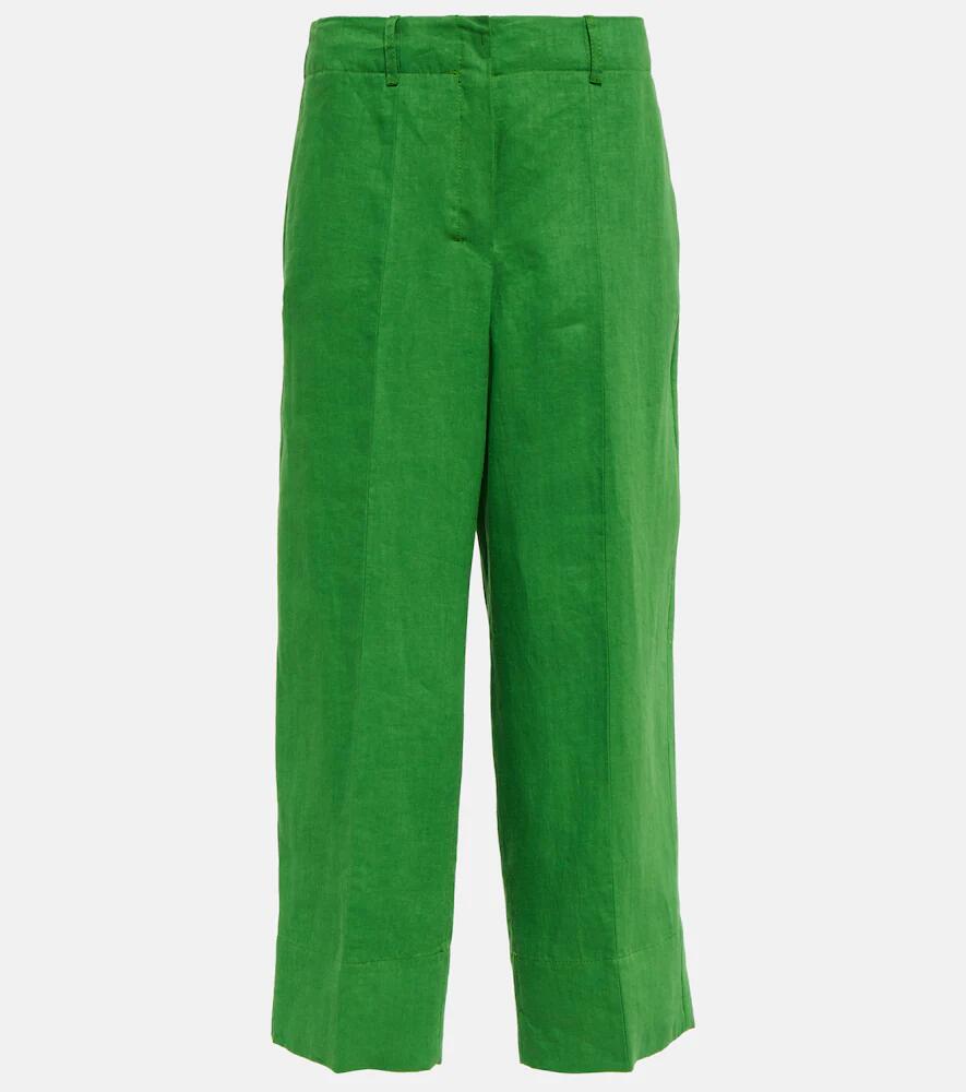 'S Max Mara Rebecca cropped linen pants Cover