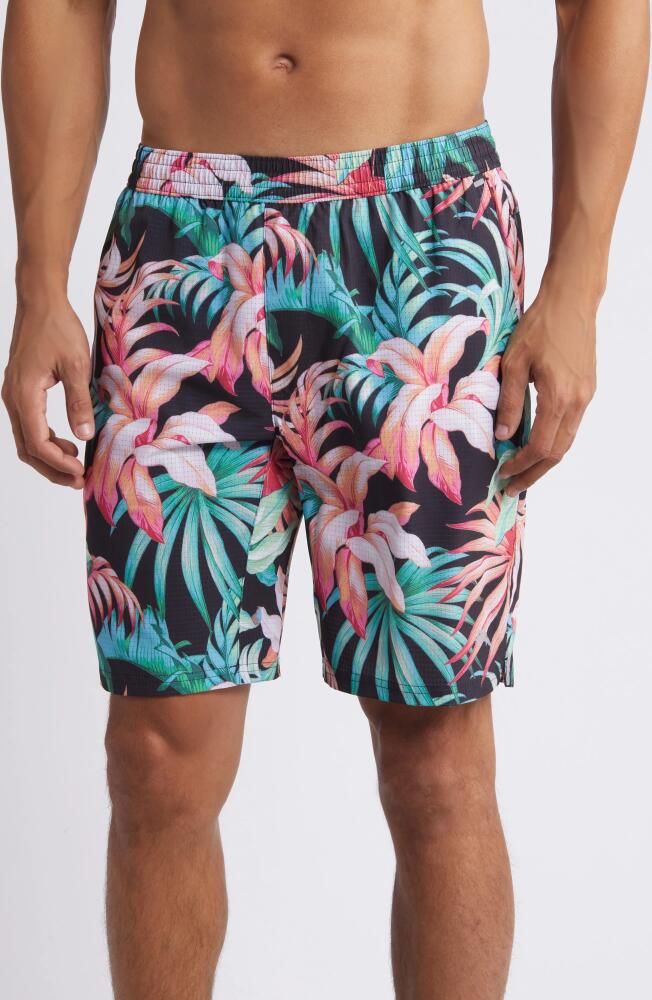 Tommy Bahama Monterey Coast Midnight Tropic Swim Trunks in Black Cover