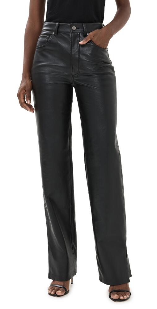 ANINE BING Roy Recycled Leather Pants Black Cover