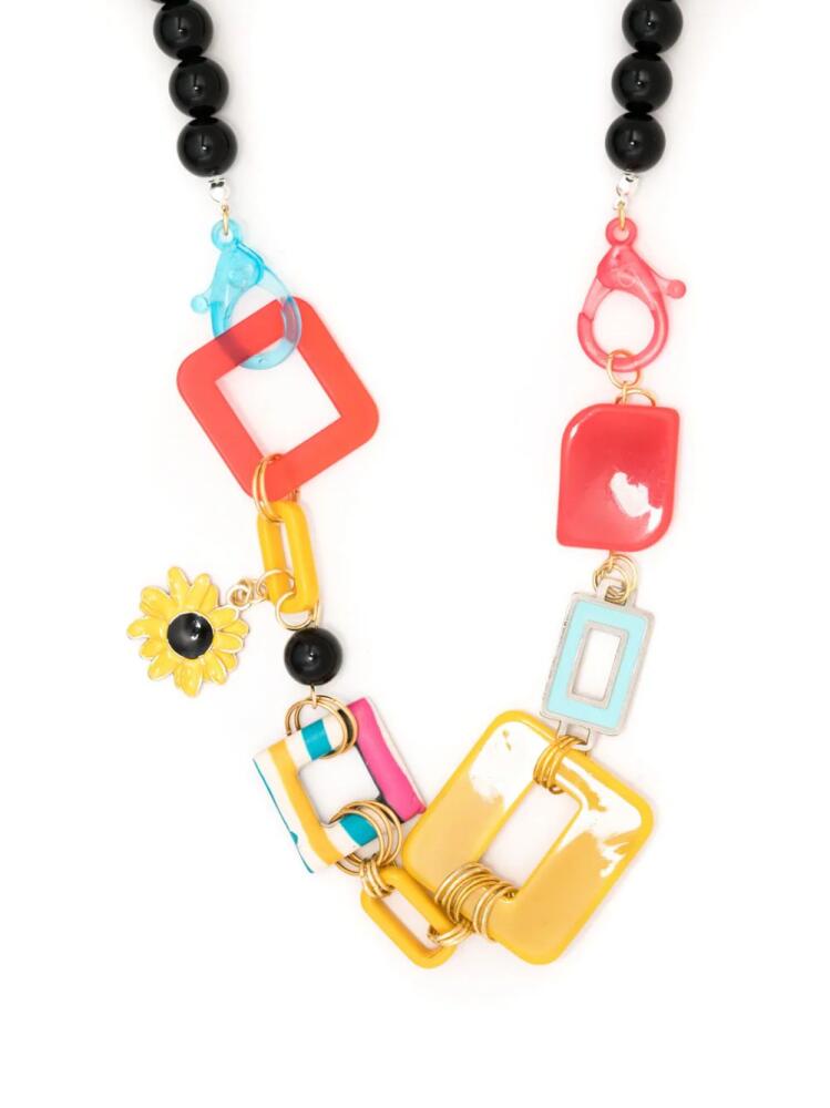 Amir Slama floral-appliqué contrast necklace - Multicolour Cover