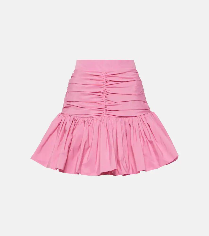 Patou Ruffled high-rise faille miniskirt Cover