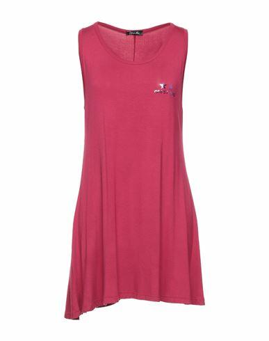 Odi Et Amo Woman Mini dress Fuchsia Cotton Cover