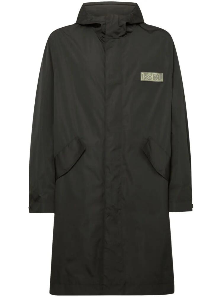 Karl Lagerfeld Ikonik 2.0 hooded parka - Black Cover