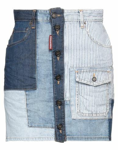 Dsquared2 Woman Denim skirt Blue Cotton, Elastane Cover