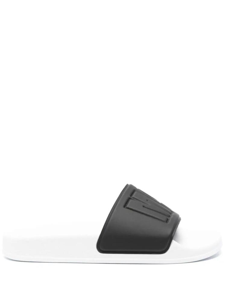 MSGM embossed-logo slides - Black Cover