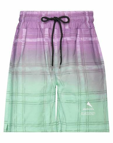 Mauna Kea Man Shorts & Bermuda Shorts Purple Cotton Cover