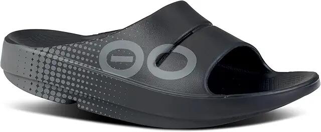 OOFOS OOahh Sport Slide (Matrix Black) Walking Shoes Cover