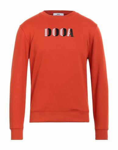 Dooa Man Sweatshirt Tomato red Cotton, Polyester Cover