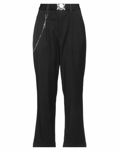 High Woman Pants Black Polyester, Viscose, Elastane Cover