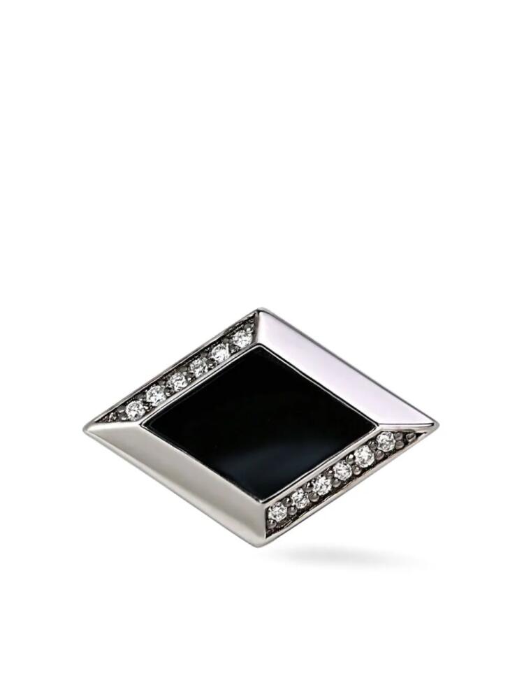 Lark & Berry Clarke diamond cufflinks - Silver Cover