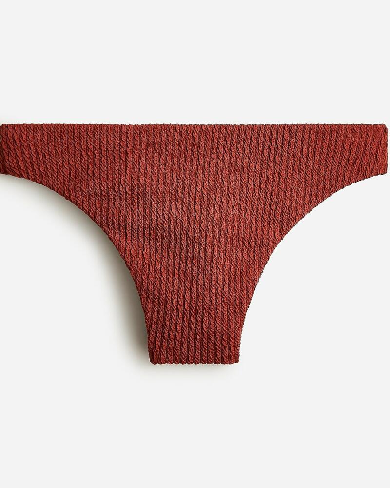 J.Crew Textured high-rise cheeky bikini bottom Cover