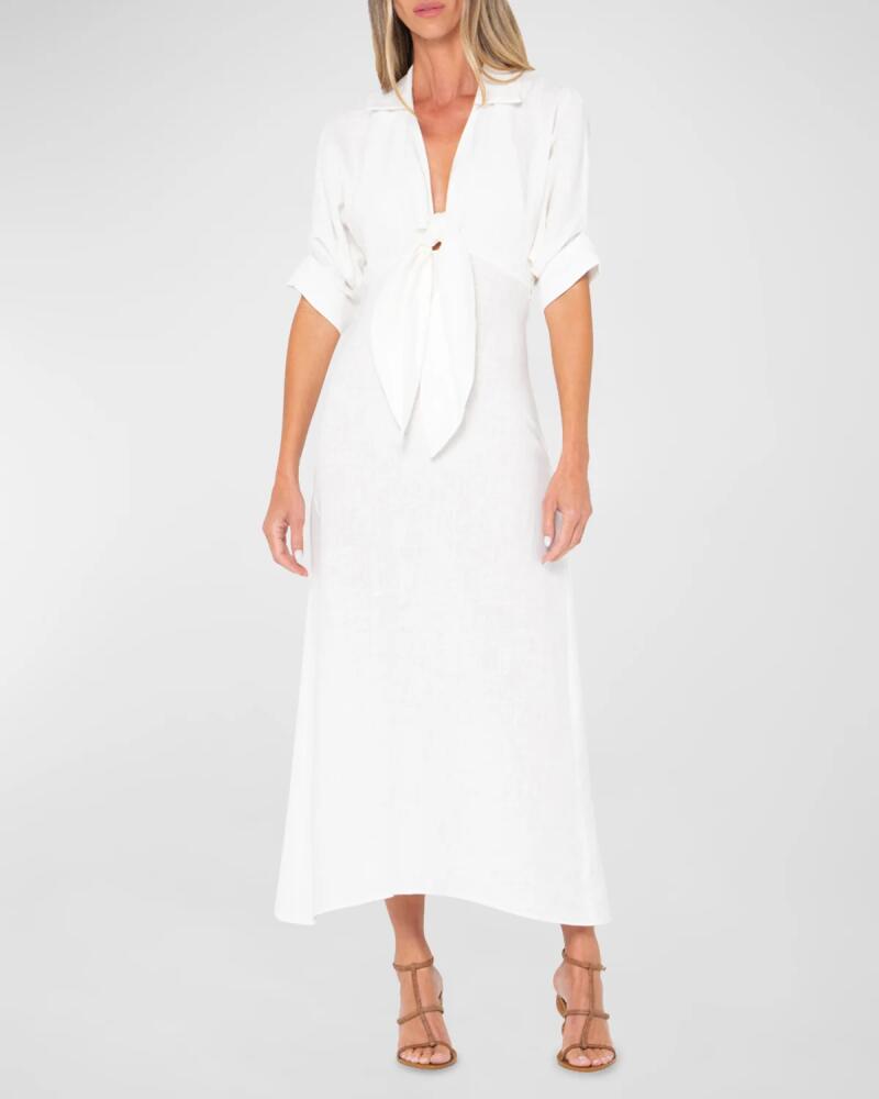 JBQ Chiara Linen Midi Dress Cover