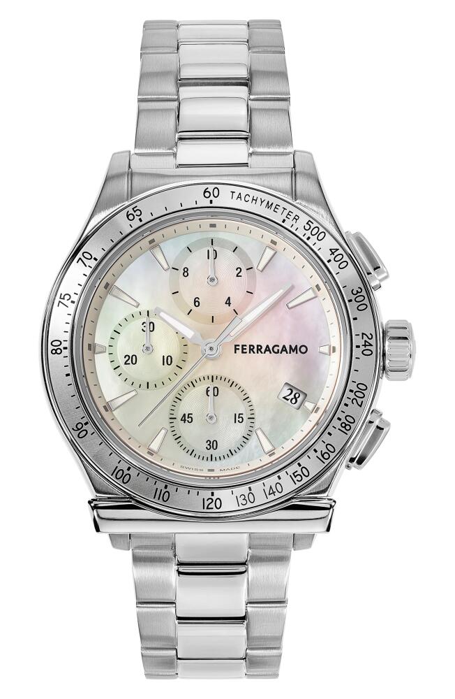 FERRAGAMO 1927 Chronograph Bracelet Watch, 38mm in Stainless Steel Cover