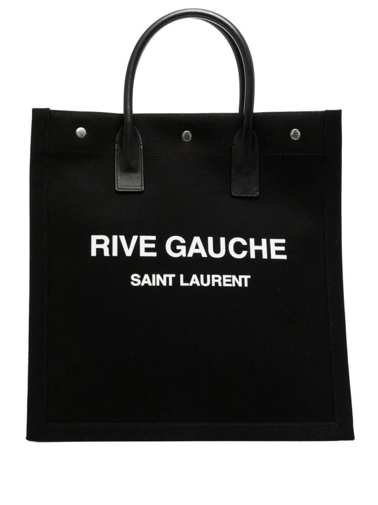 Saint Laurent logo-print tote bag - Black Cover