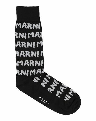 Marni Woman Socks & Hosiery Black Textile fibers Cover