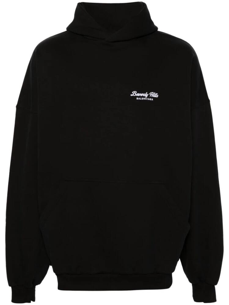 Balenciaga Beverly Hills embroidered hoodie - Black Cover