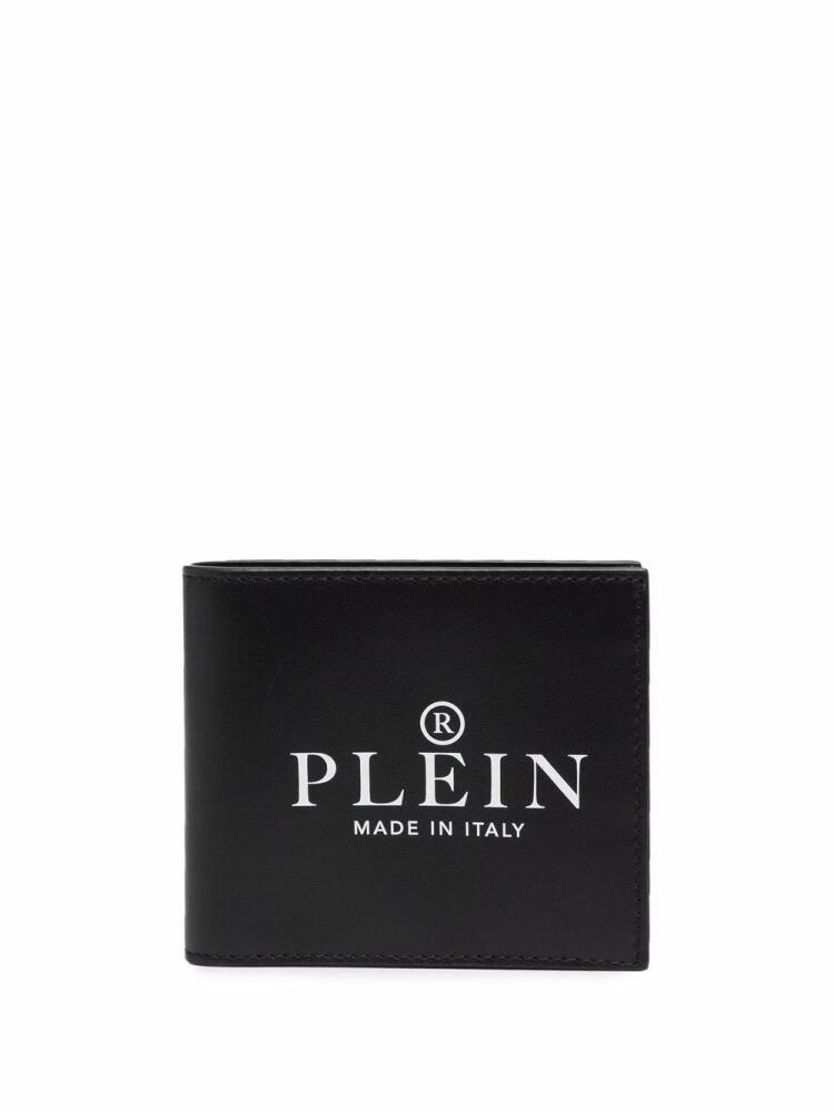 Philipp Plein logo-print bifold wallet - Black Cover