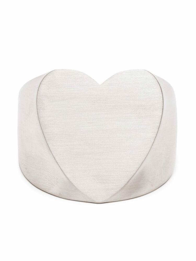 Zadig&Voltaire Idol heart-shaped cuff bracelet - Silver Cover