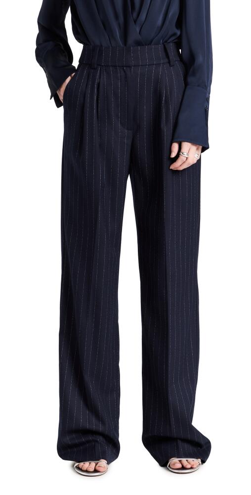 Favorite Daughter The Favorite Pants Navy Pinstripe Cover