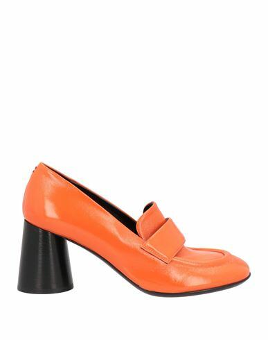 Halmanera Woman Loafers Orange Leather Cover