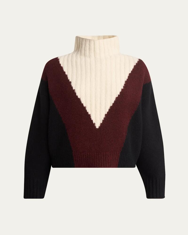 Proenza Schouler Alma Graphic Cashmere Turtleneck Sweater Cover