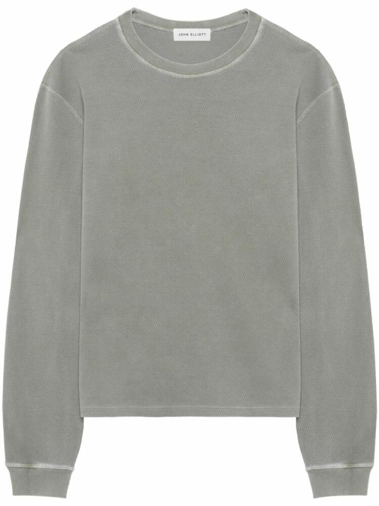 John Elliott crew-neck cotton sweatshirt - Green Cover