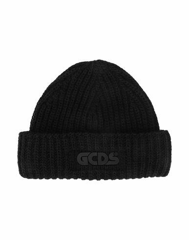 Gcds Man Hat Black Acrylic, Alpaca wool, Wool, Viscose Cover