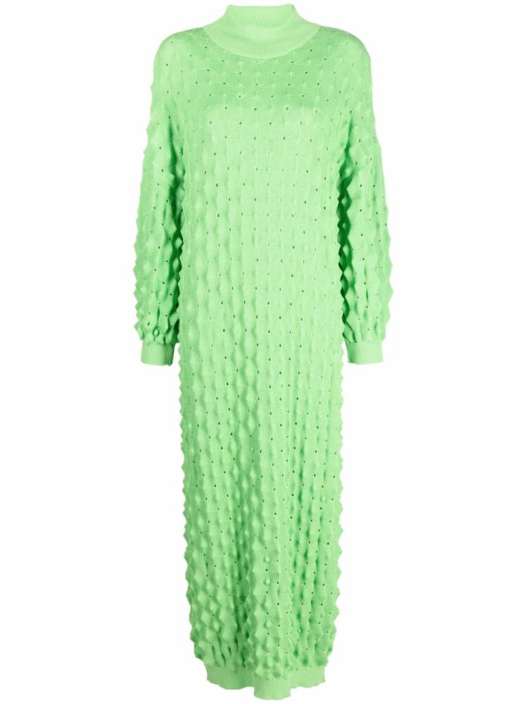 Henrik Vibskov spike-knit maxi dress - Green Cover