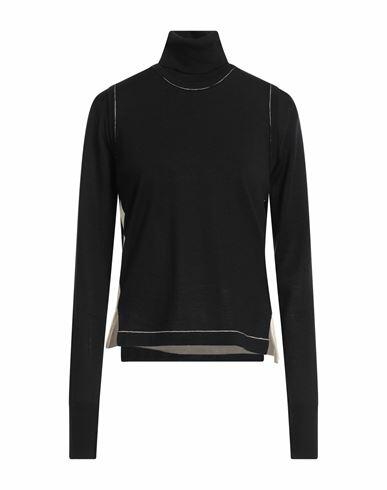 Ambush Woman Turtleneck Black Virgin Wool, Cotton Cover