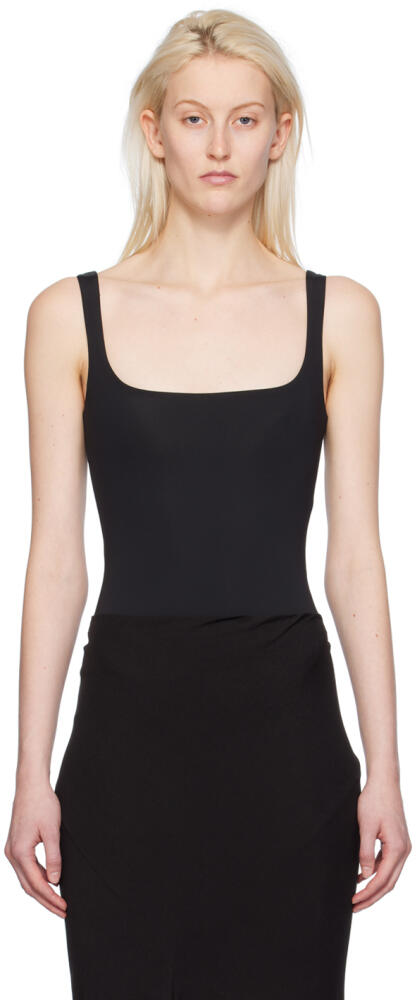 Entire Studios Black Square Neck Bodysuit Cover