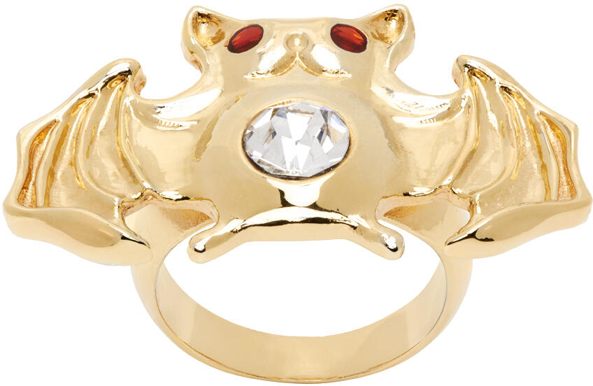 Chopova Lowena Gold Bat Ring Cover