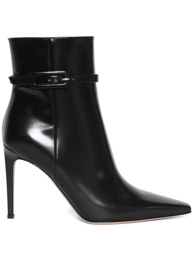 Gianvito Rossi Tokio 95mm leather ankle boots - Black Cover