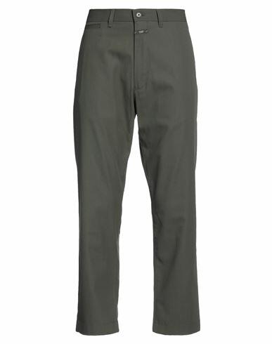 Closed Man Pants Military green Cotton Cover