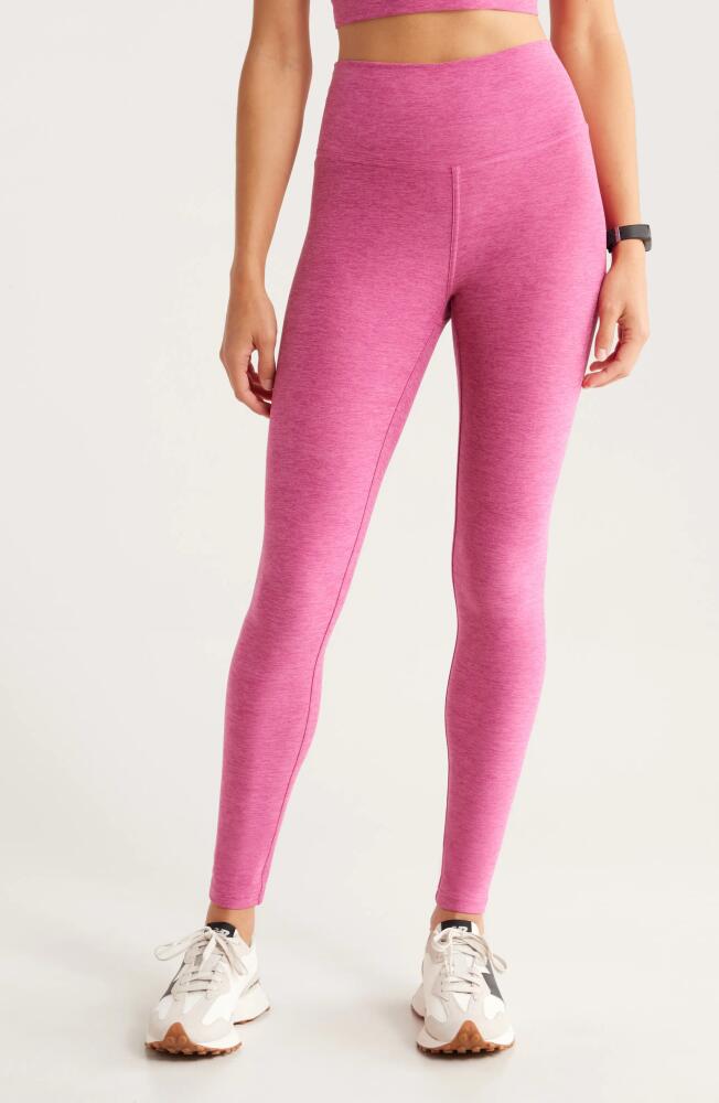 Zella Renew Mélange High Waist Leggings in Pink Violet Cover