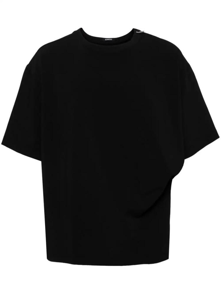 SONGZIO asymmetric-draped T-shirt - Black Cover