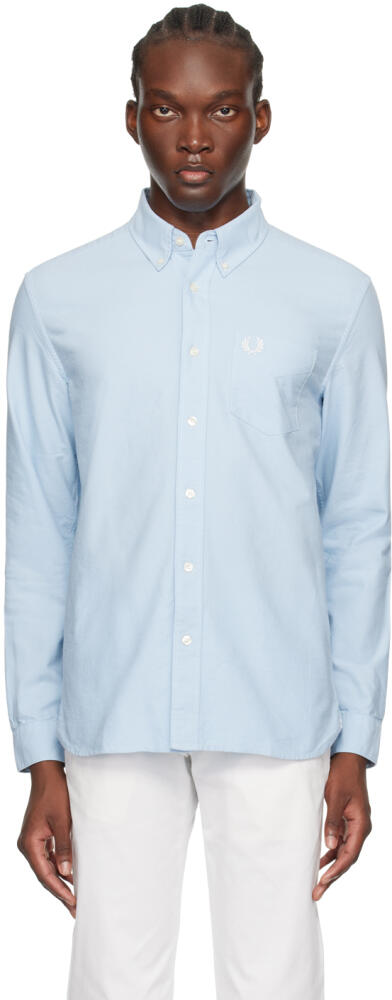 Fred Perry Blue Button Shirt Cover