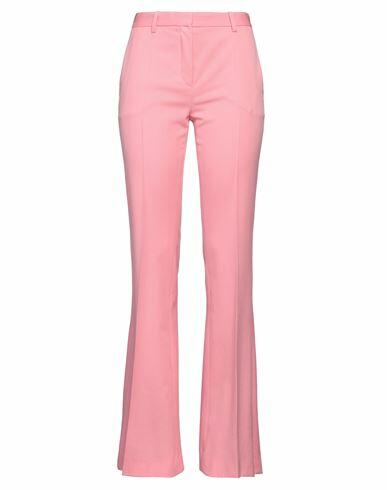 Versace Woman Pants Pink Virgin Wool Cover